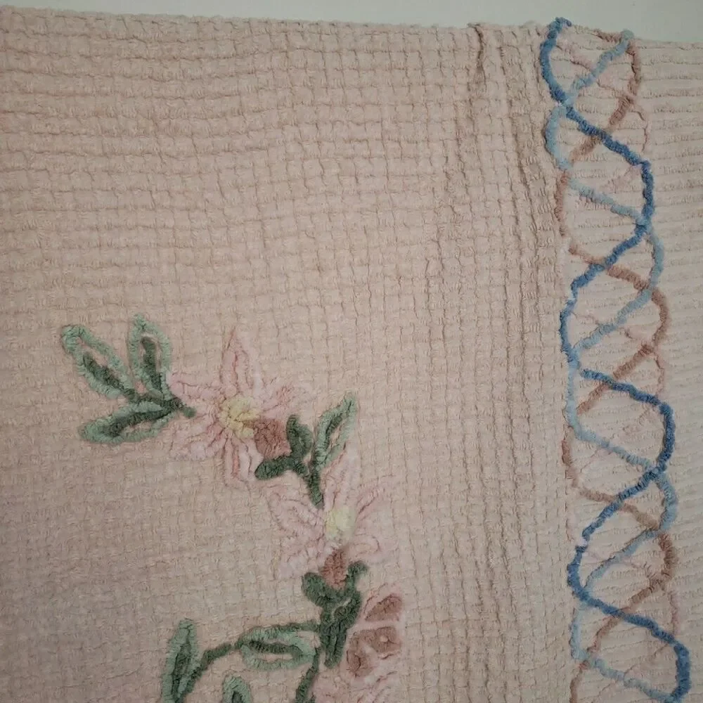 Vintage Chenille Bedspread 87